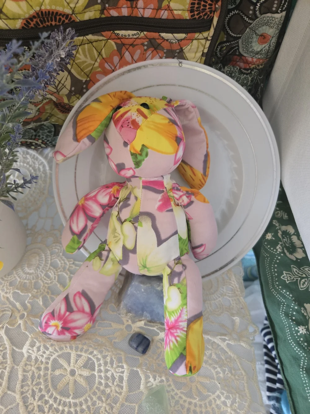 4/$15 Bohemian Maximalist Cottagecore Farm Decor Shelf Decoration Bunny Rabbit